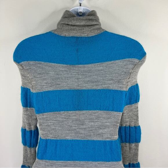 Alessandro Dell'Acqua Women's Mohair Turleneck Sweater Size 44 / US 10 Blue Grey - Picture 7 of 12